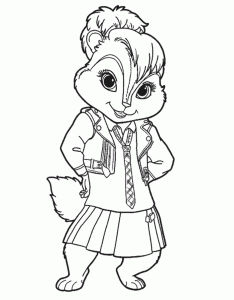 Coloring page alvin free to color for children