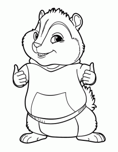 Coloring page alvin free to color for children