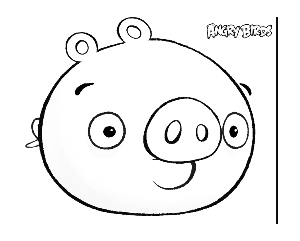 Angry birds coloring pages for kids - Angry Birds Kids Coloring Pages