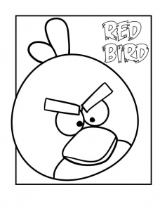 Angry birds coloring pages for kids