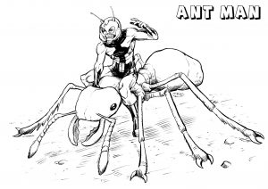 Printable Coloring Page for Kids : Ant-Man