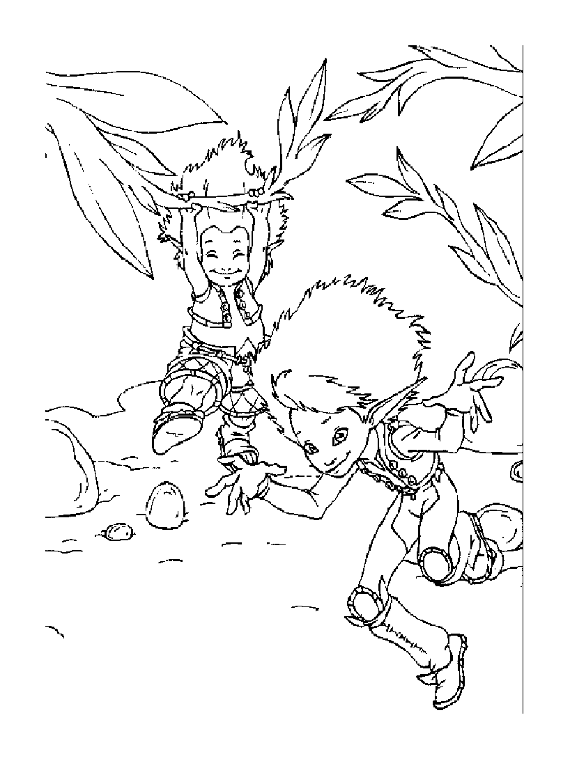 Funny Arthur and the Invisibles coloring page for kids