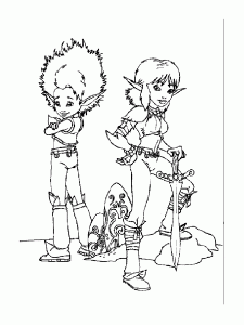 Coloring page arthur and the invisibles to print