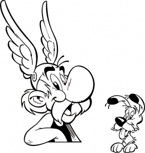 Coloring page asterix free to color for children