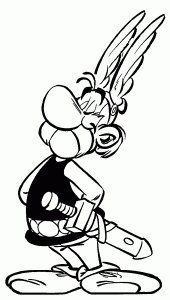 Asterix coloring page for kids