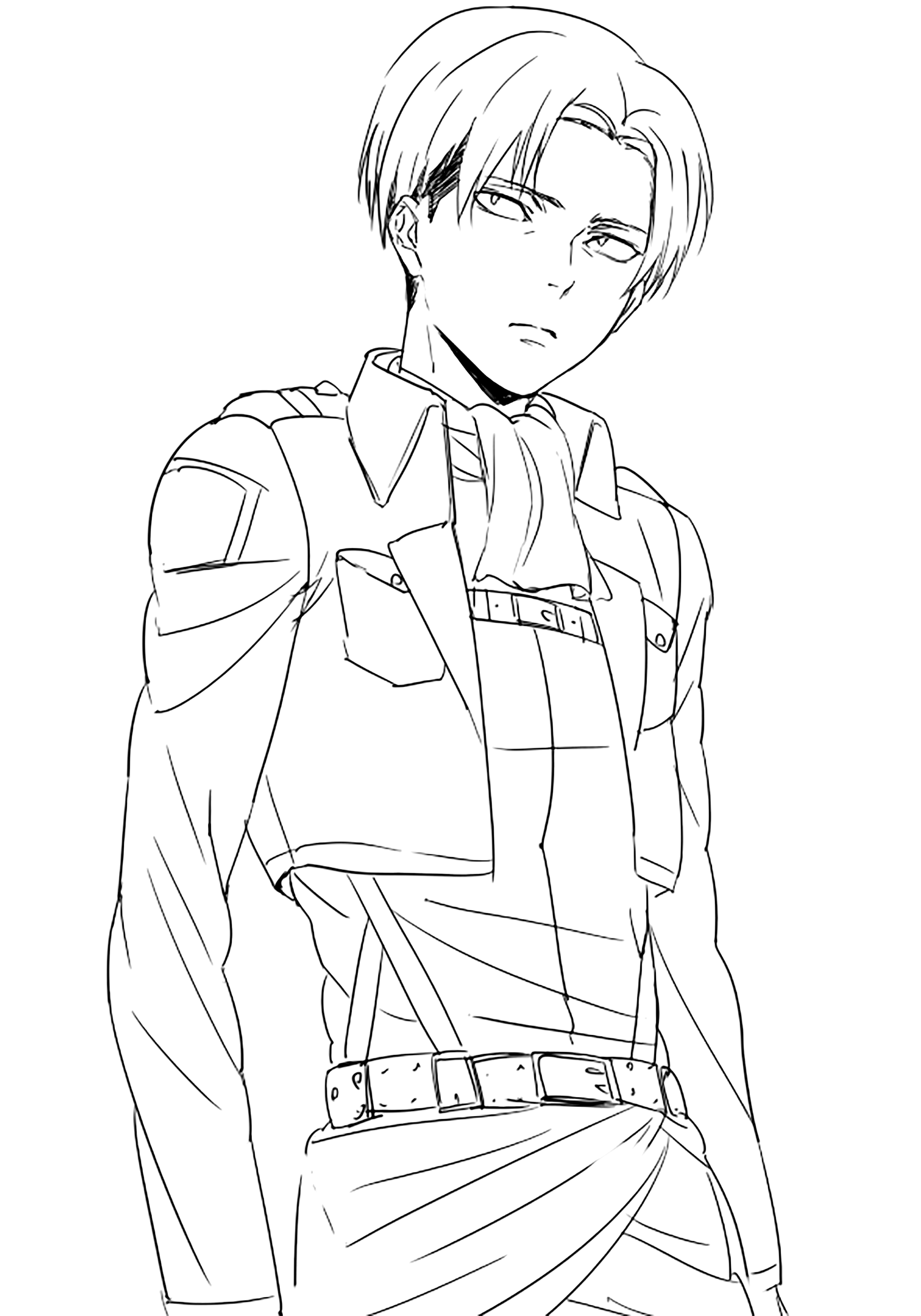 Free printable drawing of Attack of the Titans to color (Attack On Titan)