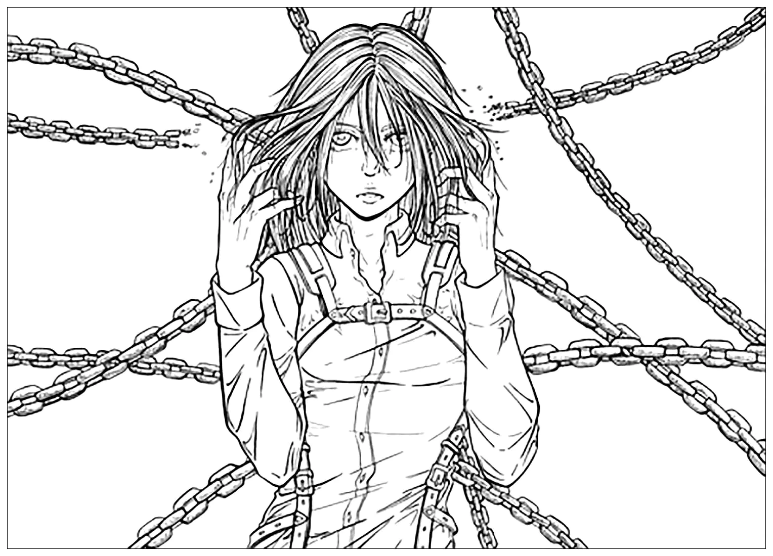 Free printable Attack of the Titans coloring page (Attack On Titan)
