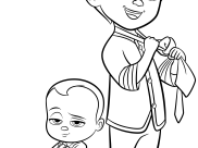 Baby Boss Coloring Pages for Kids