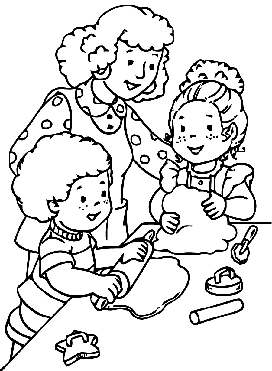 Simple Back to school coloring page for kids