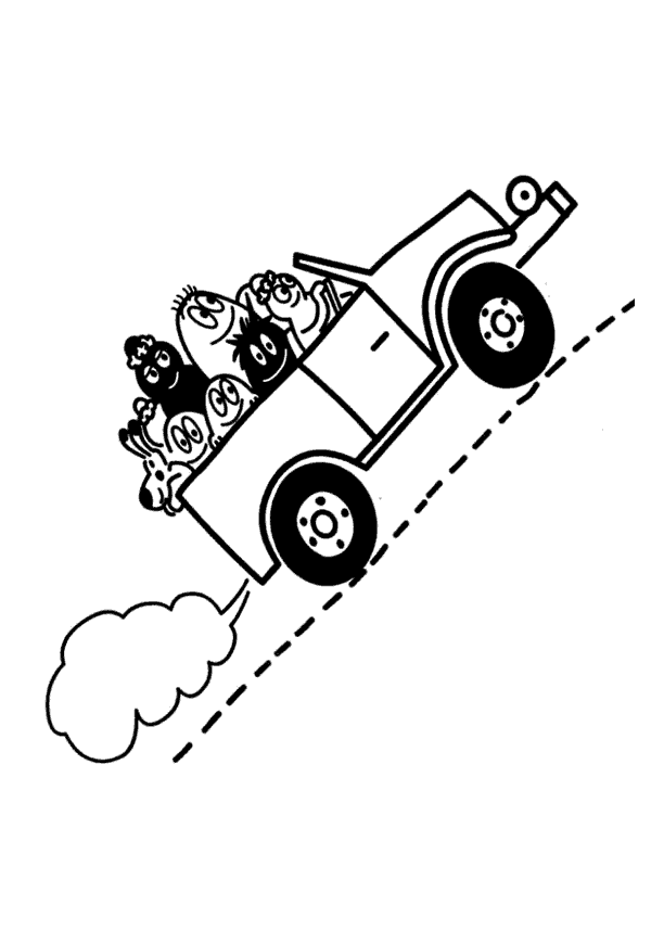 Barbapapas coloring page to download for free