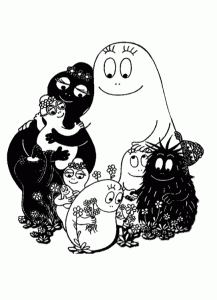 Coloring page barbapapas to download for free
