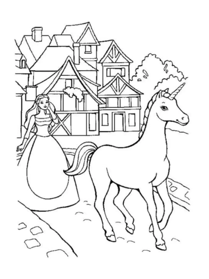 Barbie image to download and color