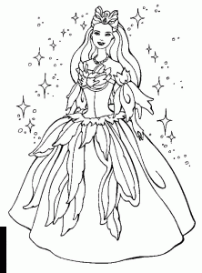 Coloring page barbie to print