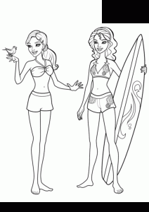 Coloring page barbie for kids