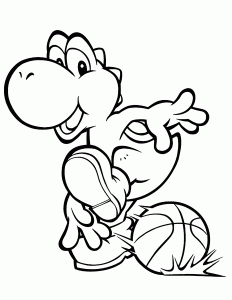 Basketball coloring pages for kids