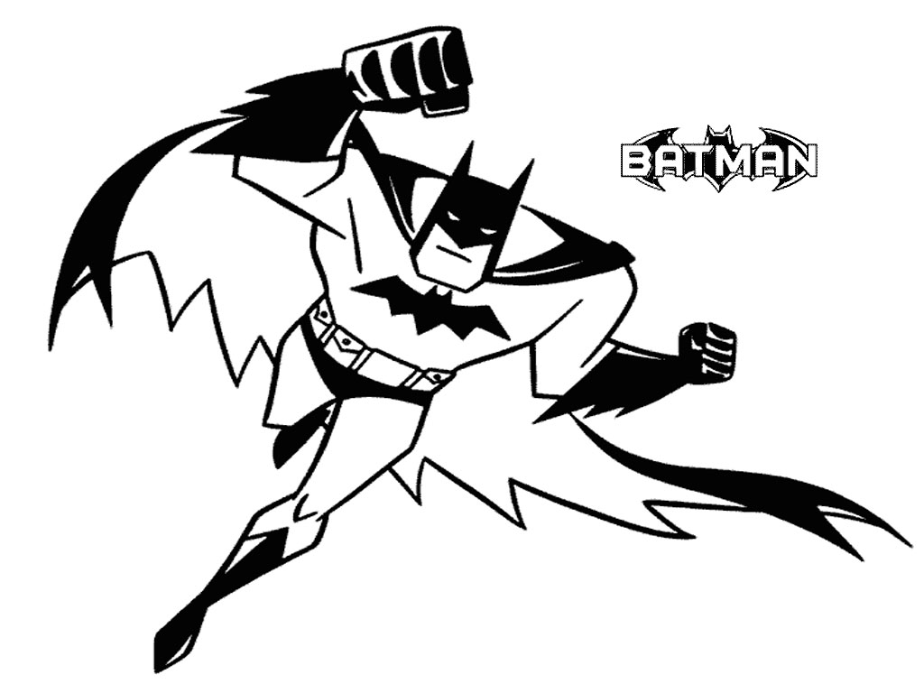 Batman in a different style to color