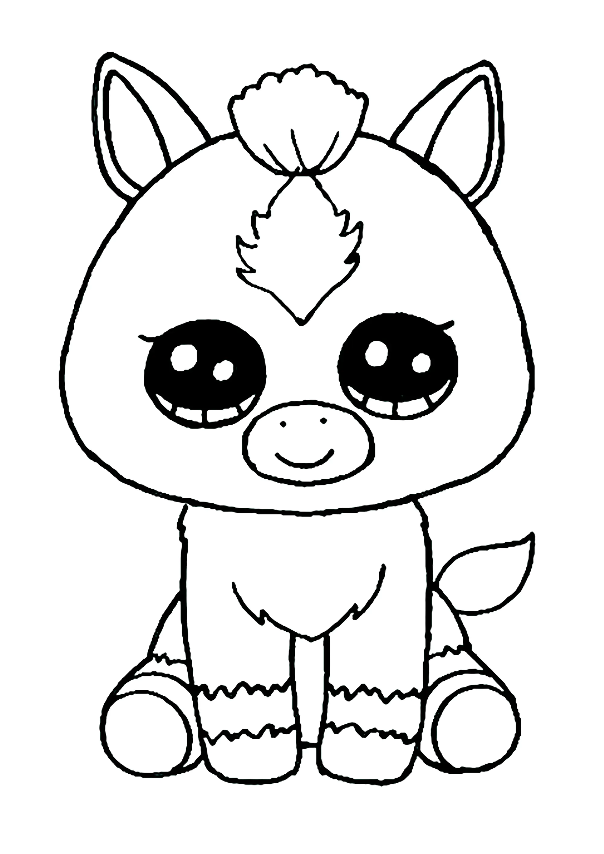 Beanie Boo little creature (Printable Coloring Page for Kids)
