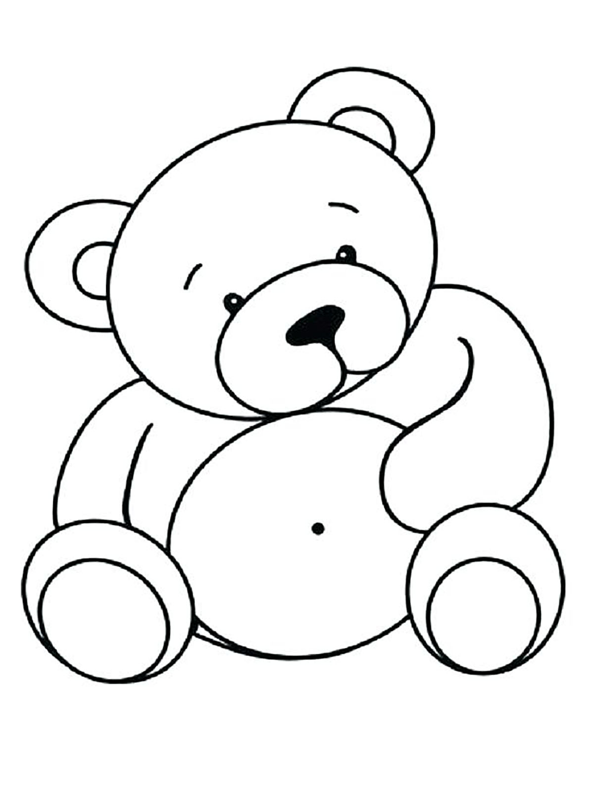 Big bellied bear   Bears Kids Coloring Pages
