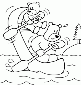Coloriage ours à colorier pour les enfants