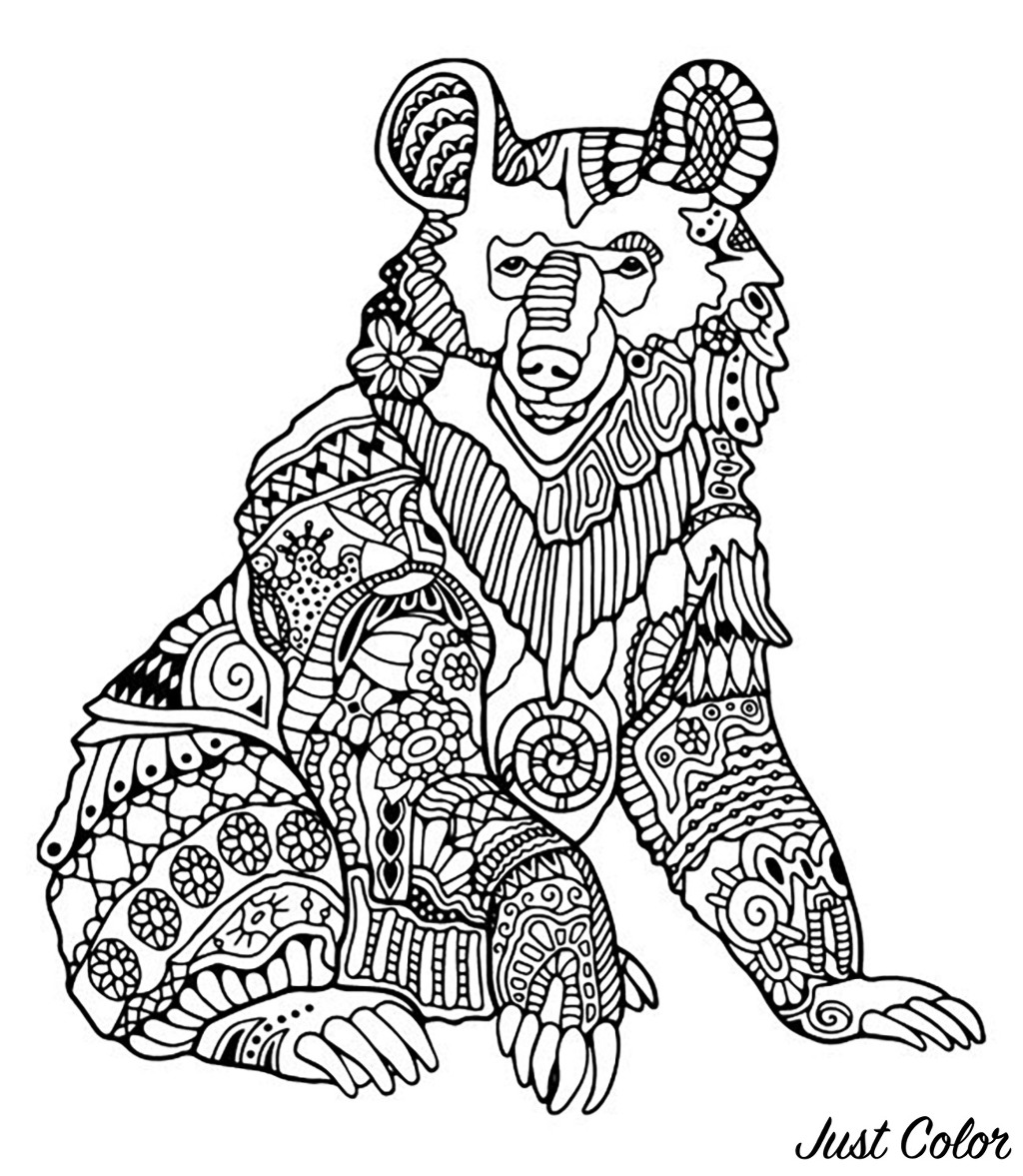 52 Coloring Pages For Bears Images & Pictures In HD