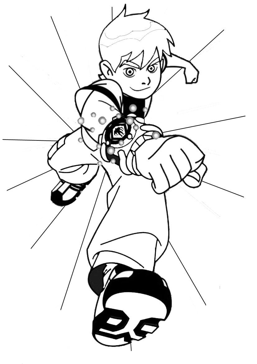 Ben 10 Coloriage A Imprimer