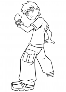 Ben 10 coloring pages to print