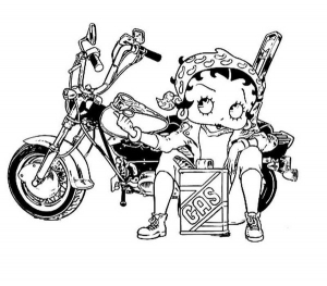 Coloring page betty boop to color for children