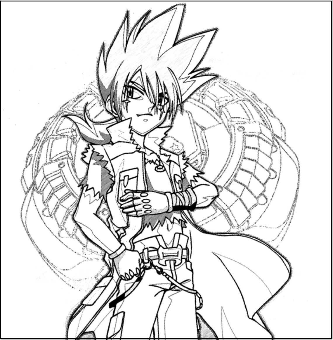 Beyblade drawing to color