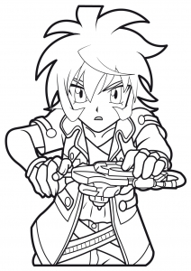 Printable Beyblade coloring pages for kids