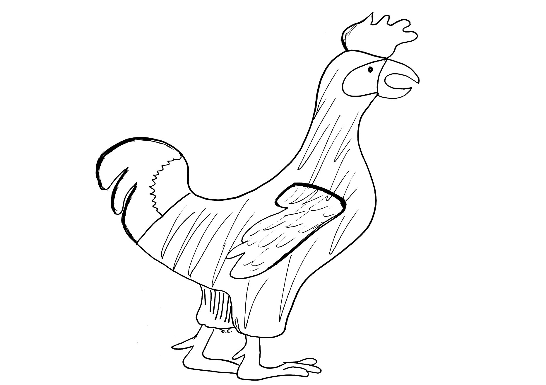 Simple Birds coloring page