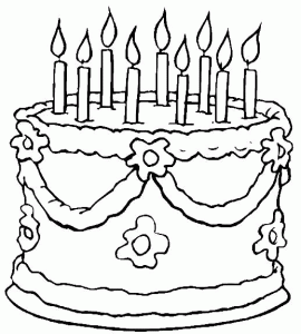 Birthday coloring pages to print for kids