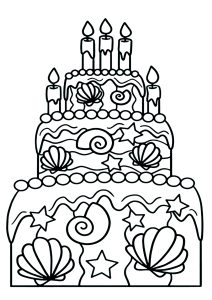 Coloring page birthdays free to color for children