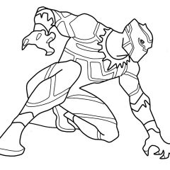 Printable Black Panther coloring sheets for Kids