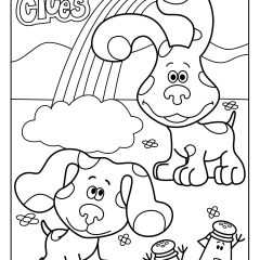 Printable Blue's Clues coloring sheets for Kids