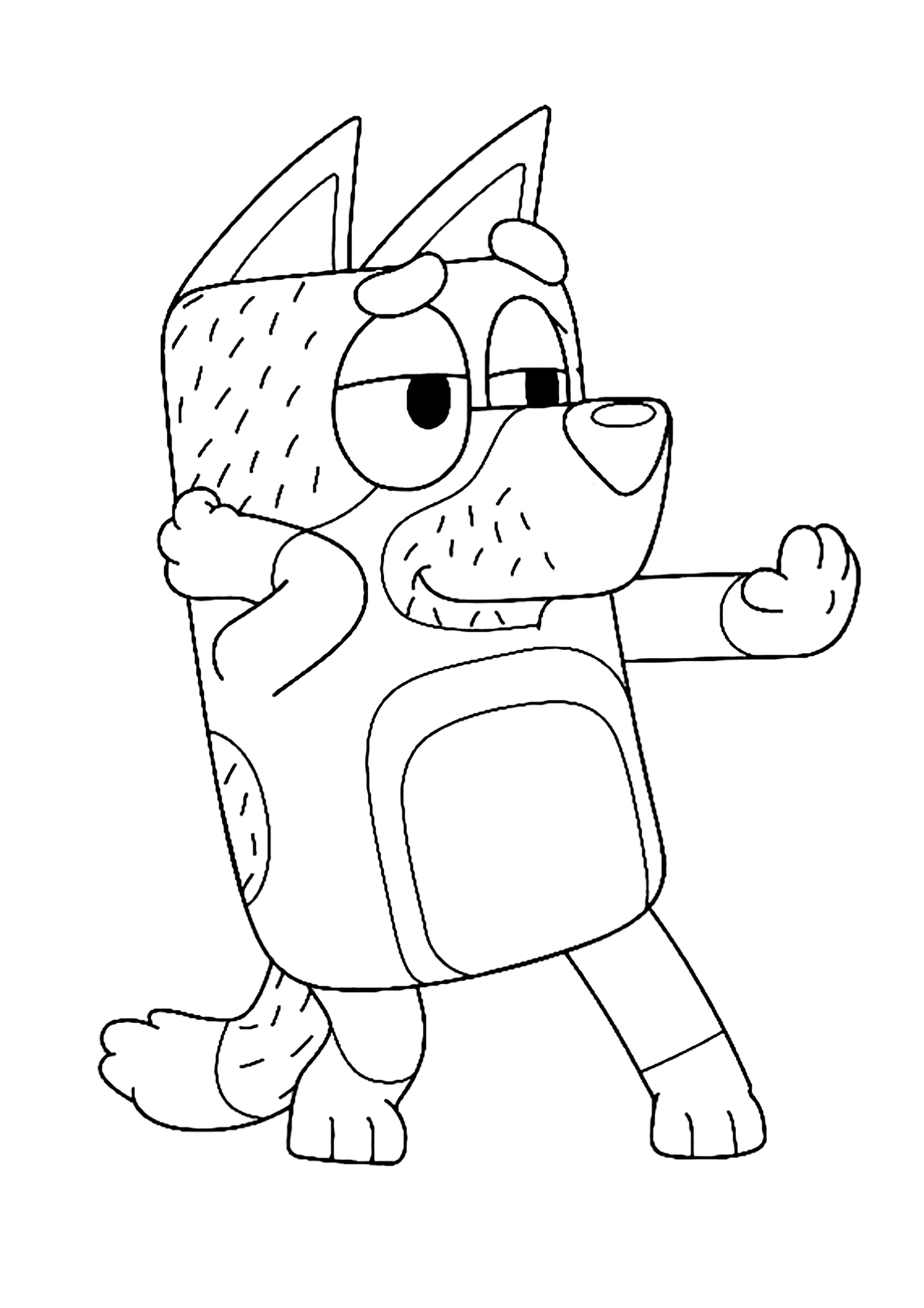 Bandit (Printable Bluey Coloring Page for Kids)