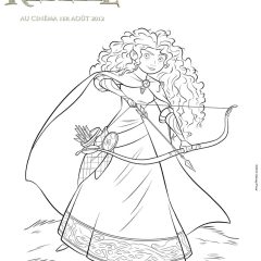Printable Brave coloring sheets for Kids