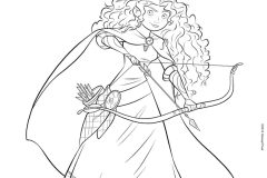 Printable Brave coloring sheets for Kids