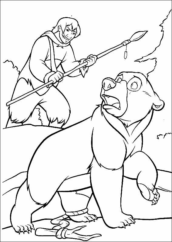 Disney Bear Brother coloring pages to print