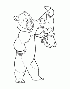 Image of Brother Bear to download and color