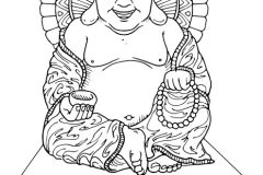 Printable Buddhism coloring sheets for Kids