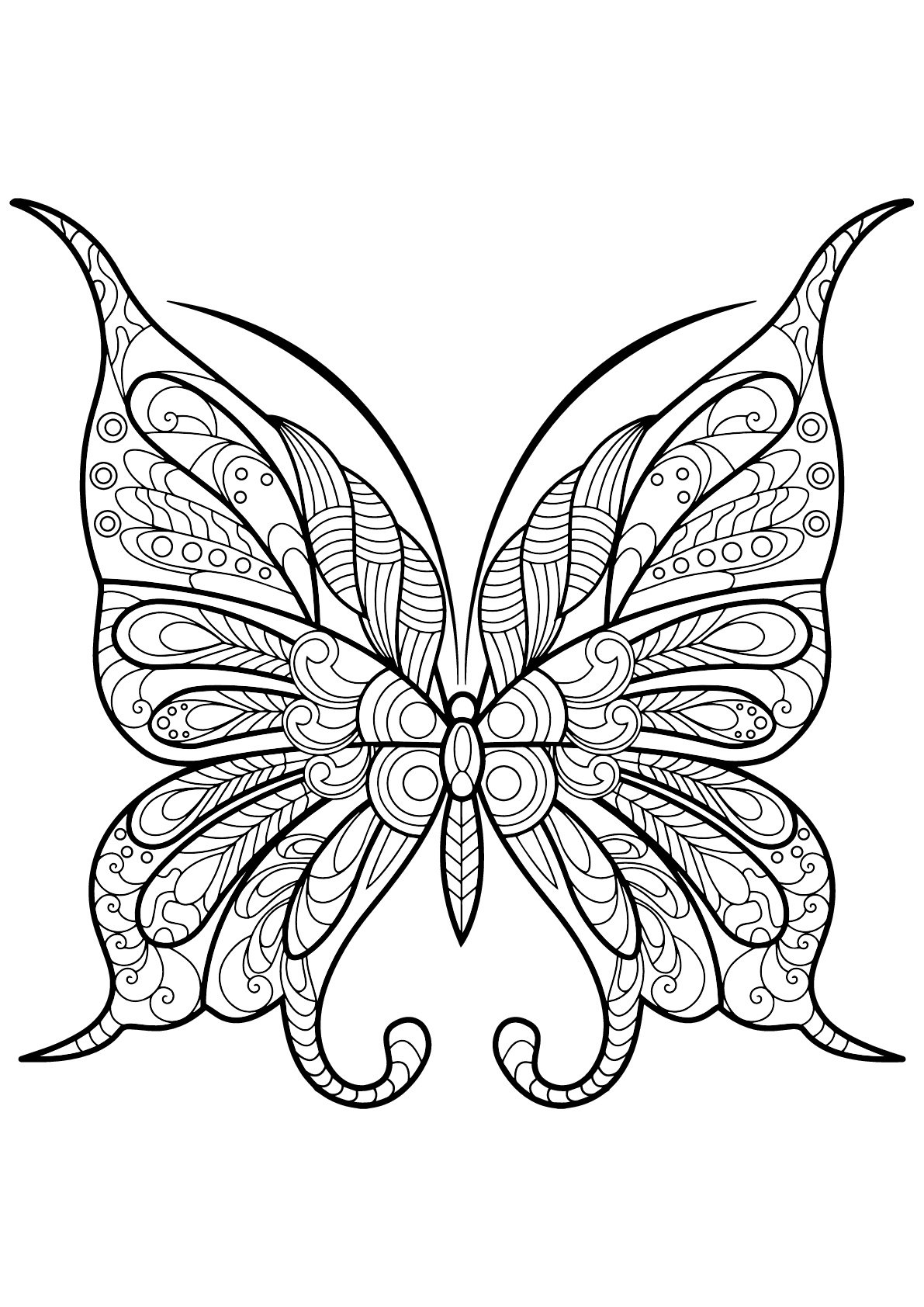 Free Printable Butterfly Coloring Pages Butterflies Kids Coloring Pages