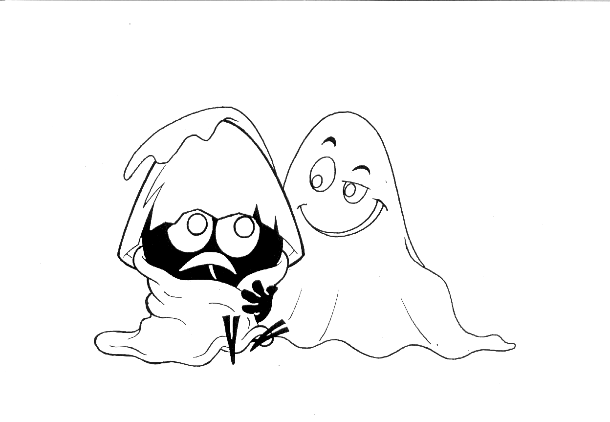 Calimero and a ghost