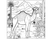 Camels and dromedaries Coloring Pages for Kids