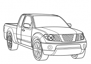 Coloring page car to print