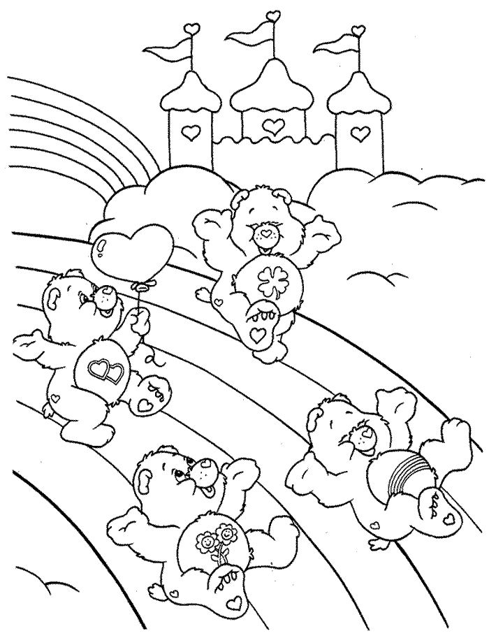 Care Bears picture to color