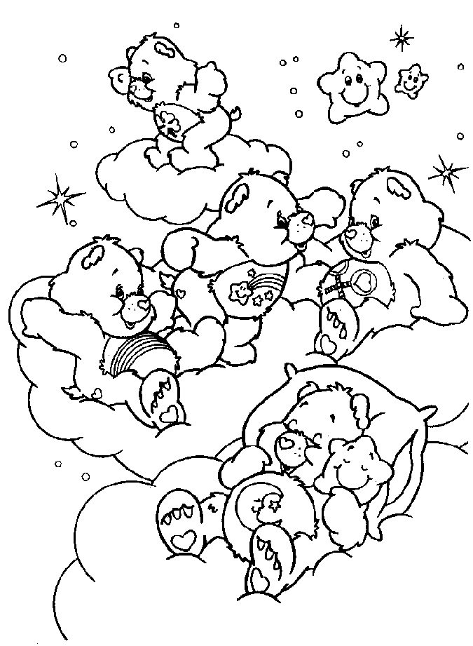 Care bears free to color for children Care bears Kids