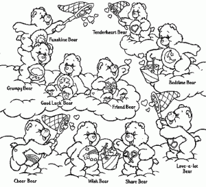 Care Bears coloring pages for kids