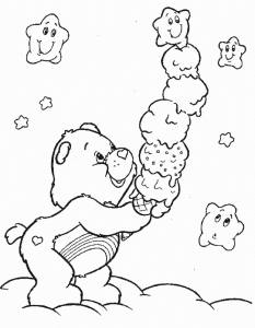Care Bears coloring page to download