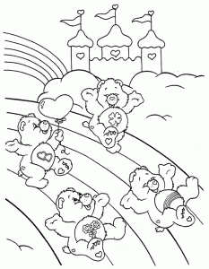 Free Care Bears coloring pages to color
