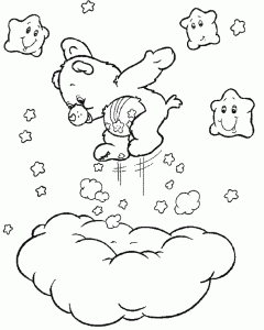 Free Care Bear drawing to download and color